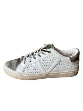 Vintage Havana Kiki White Camo Sneakers Women Sz 7 VH Original Design Perforated